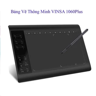 Bảng Vẽ Điện Tử VINSA 1060 Plus Màn hình 10x6inch hỗ trợ dạy học trực tuyến, ghi chép nhanh