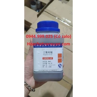 Hoá chất Mangan oxit MnO2 97.5% lọ 500g manganese dioxide 1313-13-9