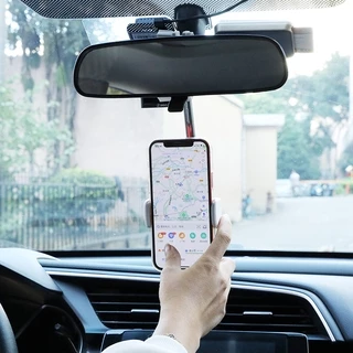 Giá Đỡ Điện Thoại / Thiết Bị Định Vị GPS Có Thể Điều Chỉnh Gắn Kính Chiếu Hậu Xe Hơi Cho android iPhone 12