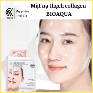 [Date 2024]Mặt Nạ Thạch Collagen Trong Suốt Cao Cấp Dưỡng Trắng Da BIOAQUA Dưỡng Ẩm Ngăn Lão Hóa Da