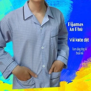 Hàng loại 1 - Bộ đồ ông già, pirama pijama nam trung niên, đồ mặc nhà, bộ ngủ đồ ngủ người lớn người già, hàng chuẩn