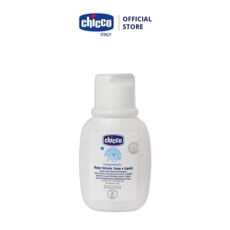 Sữa Tắm Gội Chiết Xuất Yến Mạch 0M+ Chicco- Chai Du Lịch 50ml