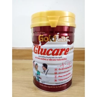 Sữa cho người tiểu đường, tim mạch Glucare Goldlac (mẫu mới) lon 900g