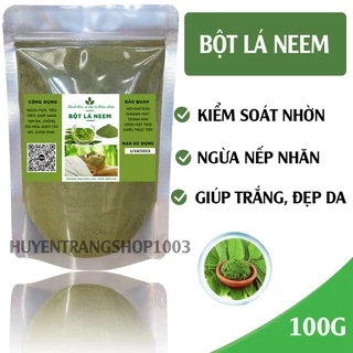 100GR Bột lá neem ấn độ sấy lạnh đắp mặt trắng da nguyên chất HandMade