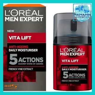 Kem chống lão hóa 5 tác động L'Oréal Men Expert Vita Lift 5 Anti Ageing Moisturiser, 50 ml