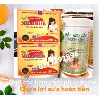 Ngũ cốc lợi sữa, ngũ cốc việt lộc kèm cốm lợi sữa mummilk - lợi sữa cho mẹ sau sinh