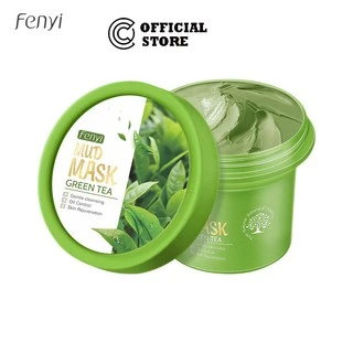 Mặt nạ đất sét Fenyi tinh chất trà xanh giảm mụn đầu đen kiềm dầu dưỡng trắng 100g