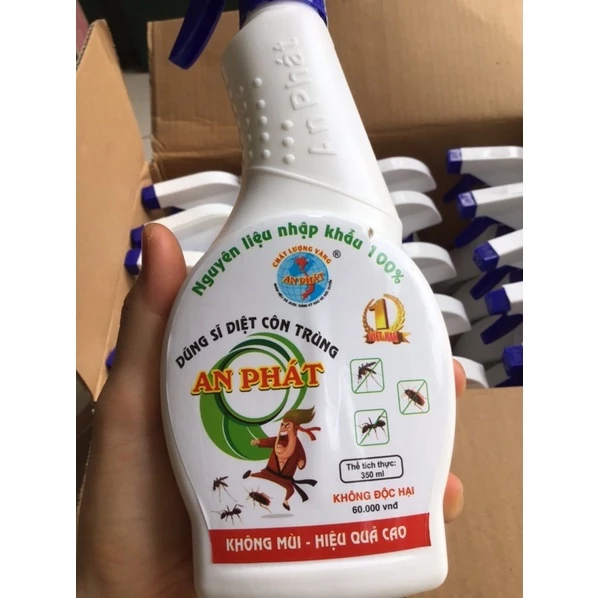 Chai xịt diệt côn trùng muỗi, kiến, gián An phát 350ml hiệu quả không độc hại