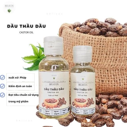 Dầu Thầu Dầu Castor oil (Pháp) - Dầu nền dưỡng ẩm da , môi, tóc thiên nhiên