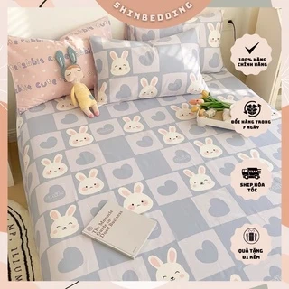 Set Ga Và Vỏ Gối Cotton ,Chất Cotton Thô, Thoáng Mát, Thấm Hút- Shinbedding