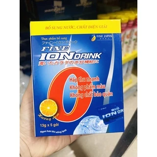 Ion Drink- Bù nước và điện giải của Nhật hộp 8 gói vị cam