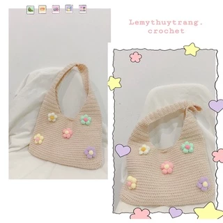 [ẢNH THẬT] CROCHET TOTEBAG. TÚI LEN MÓC BASIC