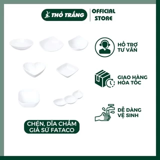 Chén Bát Nước Chấm, Dĩa Đĩa Tiêu Các Loại Nhựa Melamine Horeca Giả Sứ Fataco