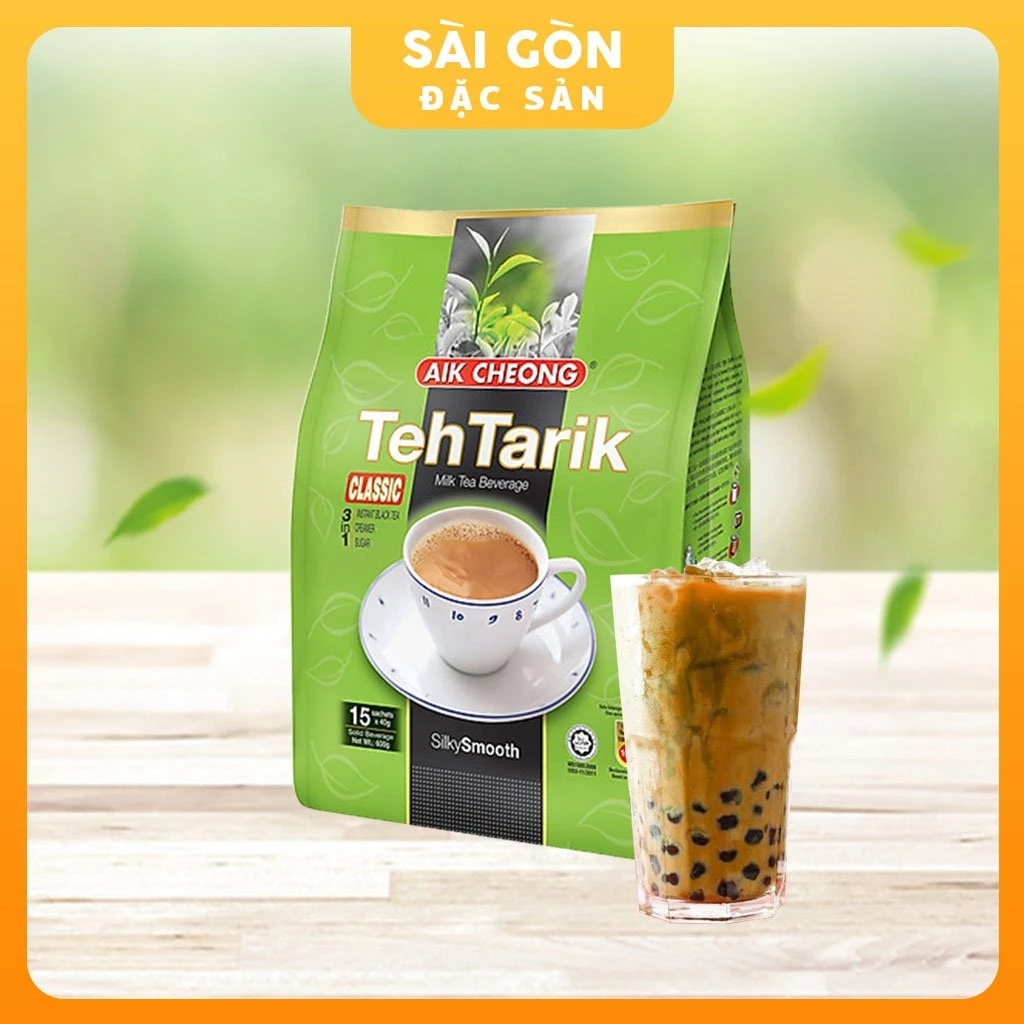 Trà Sữa Tự Pha Malaysia Teh Tarik Trà Sữa Gói Vị Truyền Thống Hòa Tan 15 Gói x 40g