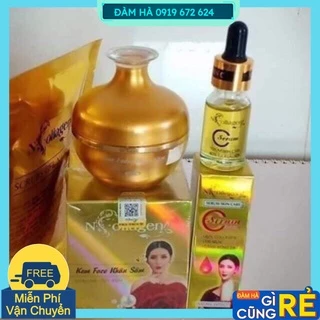 Combo kem Face Nhân Sâm ncollagen Serum N collagen