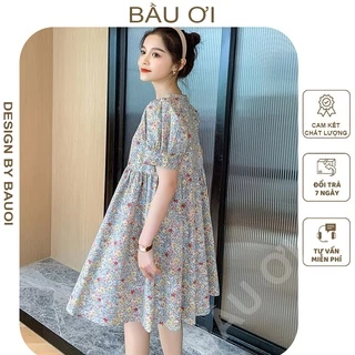 [BAUOI V03] VÁY BẦU CÔNG SỞ HÀNG THIẾT KẾ SANG CHẢNH - ĐẦM BẦU BABYDOLL KIỂU DÁNG HÀN QUỐC