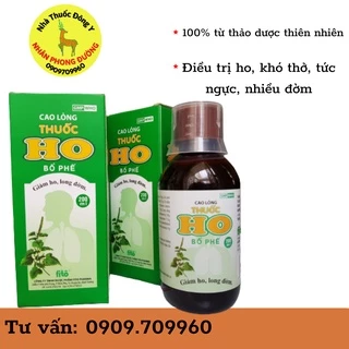 CAO LỎNG GIẢM HO BỔ PHẾ FITO - chai 200ml, hỗ trợ người bị ho gió, ho khan, ho có đờm, viêm phổi...