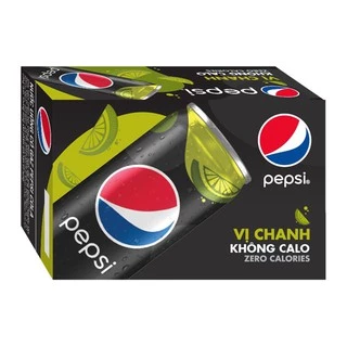 THÙNG 24 LON PEPSI VỊ CHANH KHÔNG CALO 330ML