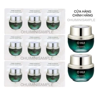 Gói sample kem Ohui dưỡng trắng và căng bóng da OHUI Prime Advancer Ampoule Capture Cream 1ml