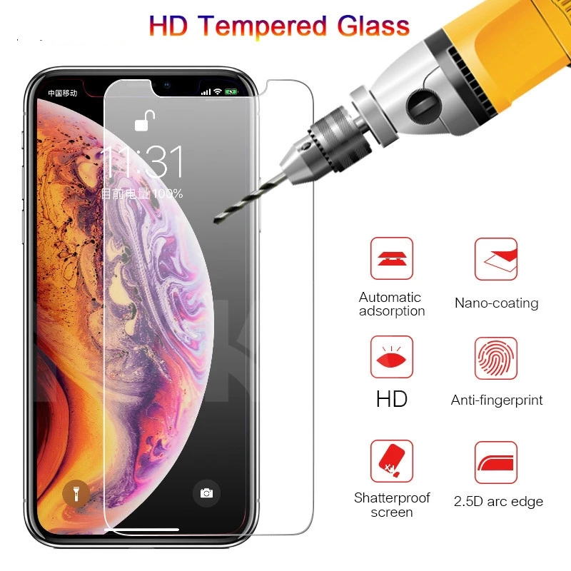 Kính cường lực màn hình điện thoại thích hợp cho iPhone 11 Pro Max X Xs Max Xr SE 2020 6 6s 7 8 Plus