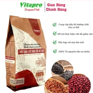 Bột gạo lức đậu đỏ mè đen Vitapro 350gr thức uống tuyệt vời cho mọi lứa tuổi