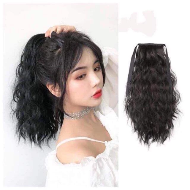 Tóc giả cột xù ngắn(40cm)❤️💕freeship-ảnh thật