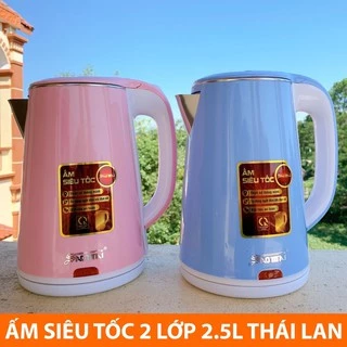 Ấm siêu tốc 2 lớp 2.5L Thái Lan HÀNG TỐT