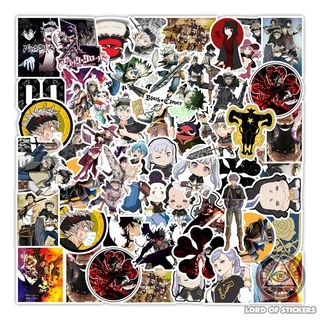 Set 50 Hình Dán Black Clover Sticker Truyện Tranh Anime Manga Chống Thấm Nước Trang Trí Mũ Bảo Hiểm, Ván Trượt, Laptop