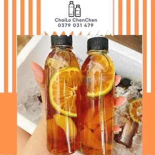 SET 33 CÁI CHAI NHỰA TRÒN 330ML ĐỰNG TRÀ SỮA, NƯỚC ÉP