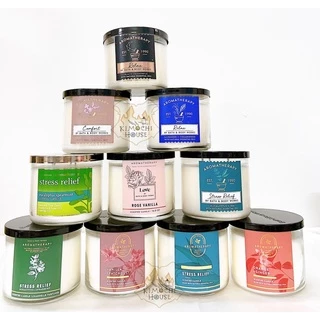 (Aromatherapy BBW) Nến thơm ba bấc Bath body work dòng thư giãn