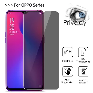 Kính Cường Lực Chống Nhìn Trộm Cho OPPO F9 F11 A5S A12 A15 A15S A16 A16K A16E A17 A17K A31 A33 A52 A53 A54 A55 A57 A74 A76 A77S A91 A92 A93 A94 A95 A96 A5 A9 2020 Reno 3 4 4F 5 5F 6 7 8T 8 Pro