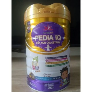 Sữa mát tăng cân dành cho trẻ biếng ăn 1-10 tuổi Nutrikidgold Pedia IQ lon 900g, bổ sung sữa non colostrum