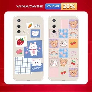 Ốp lưng Vina Case OPPO A1K/A3S/A9 2020/A31/A54/ ....Silicone TPU dẻo viền vuông bảo vệ camera hình Gấu Nhiều