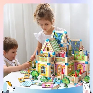 [Voucher 50%] Đồ chơi mô hình nhà gỗ 3D 268 chi tiết cho bé trai phát triển trí tuệ