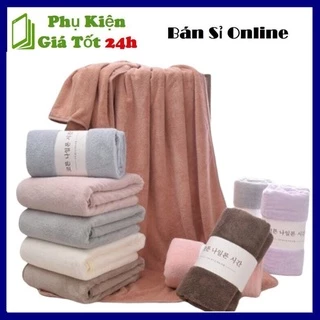 Khăn tắm lông cừu xuất Hàn Quốc cao cấp siêu thấm hút, mềm mịn size to (70 x 140)