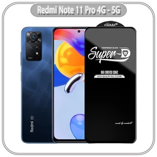 Kính cường lực Super D Xiaomi Redmi Note 11 Pro 4G - 5G (bản quốc tế) - Full viền Đen MIETUBL