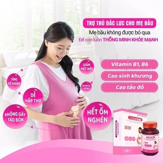 Viên uống Lcosurelac giảm ốm nghén , buồn nôn , mệt mỏi khi mang thai cho mẹ