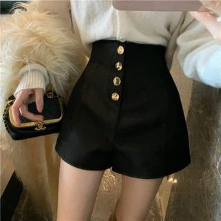 [GIÁ SỈ] Short 4 khuy cách điệu -MÃ 18 <FREE SHIP>  Sooc cạp cao -quần đùi nữ đẹp phong cách Hàn Quốc