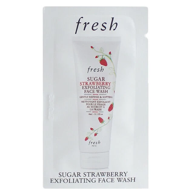 (Sẵn)🍓 Sample Sữa rửa mặt tẩy da chết dâu Fresh Sugar Strawberry Exfoliating Face Wash