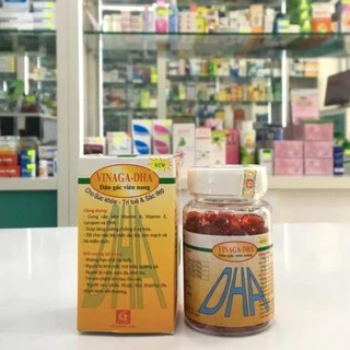 Dầu gấc viên nang VINAGA - DHA ( hộp 100 viên) Amipharma - FREESHIP 99k