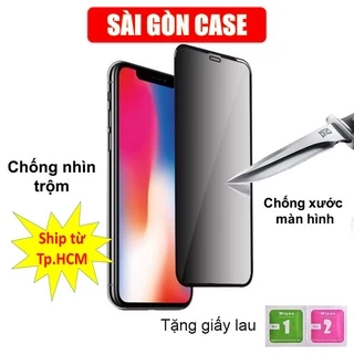 {XẢ HÀNG} Kính Cường lực IPHONE dán tự ăn keo full màn hình 6/6s/6 plus/7/8/7 plus/8 plus/x/xs/xsmax/11/12/13 pro max