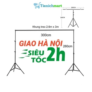 [HOẢ TỐC] GIAO HỎA TỐC KV HÀ NỘI - Khung treo phông nền chữ U, T chụp ảnh sản phẩm Lookbook, Livestream nhiều kích thước