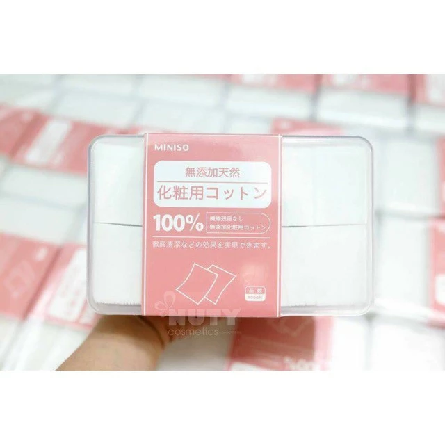 Bông tẩy trang Miniso 1000 miếng 🌈FREESHIP🌈 Mỹ phẩm chính hãng giá tốt