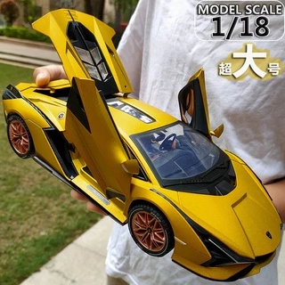 Đồ Chơi Xe Hơi Thể Thao Lamborghini Cỡ Lớn Có Đèn Và Âm Thanh Tỉ Lệ 1:18 Cho Bé