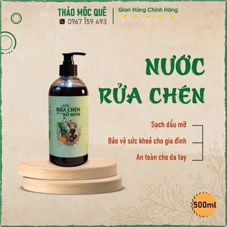 Nước Rửa Chén Hữu Cơ Bồ Hòn - chiết xuất từ Bồ hòn lên men và tinh dầu tự nhiên làm sạch dầu mỡ