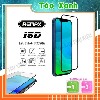 Kính cường lực iphone Full Màn 15D REMAX