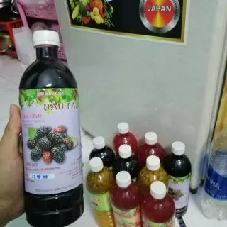 Nước cốt dâu tằm nguyên chất Đà Lạt chai 500ml 1l