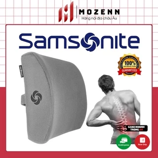 Gối tựa lưng Samsonite Cool Gel, hỗ trợ co giãn giảm đau mỏi lưng, cột sống, hàng Đức chính hãng