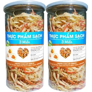 [Combo 2 Hũ] Mực Sợi Nước Dừa Ngọt Thơm Hiệu TPS - Mỗi Hũ 200G