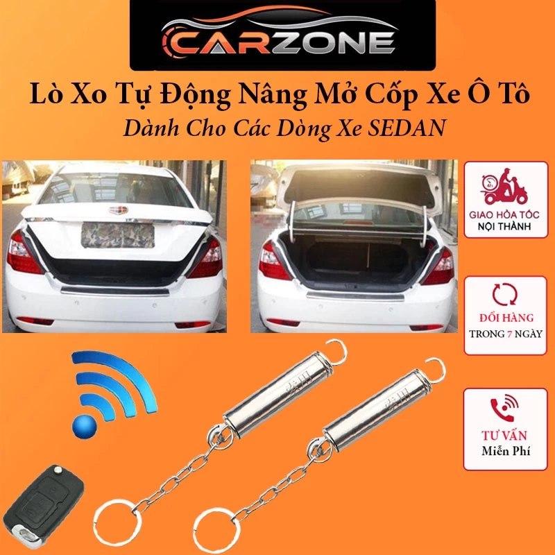 Lò Xo Tự Động Nâng Mở Cốp Xe Ô Tô Thông Minh  - Dành Cho Các Dòng Xe Sedan Tiện Lợi, 1 CHIẾC